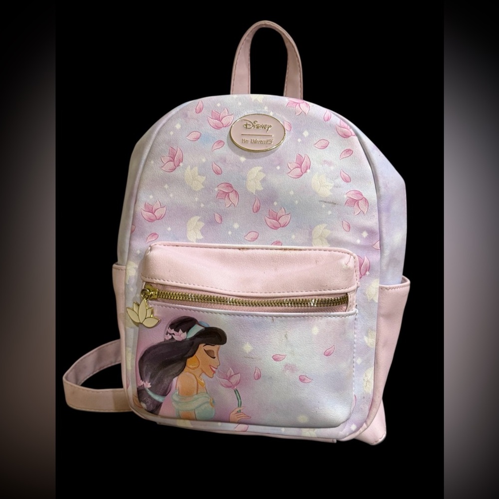 DIsney Her Universe Jasmin from Aladdin lotus flower mini backpack